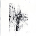 eirini boutasi 'fragmenti 3' lithograph- Aberystwyth printmakers at Art at Wharepuke NZ-